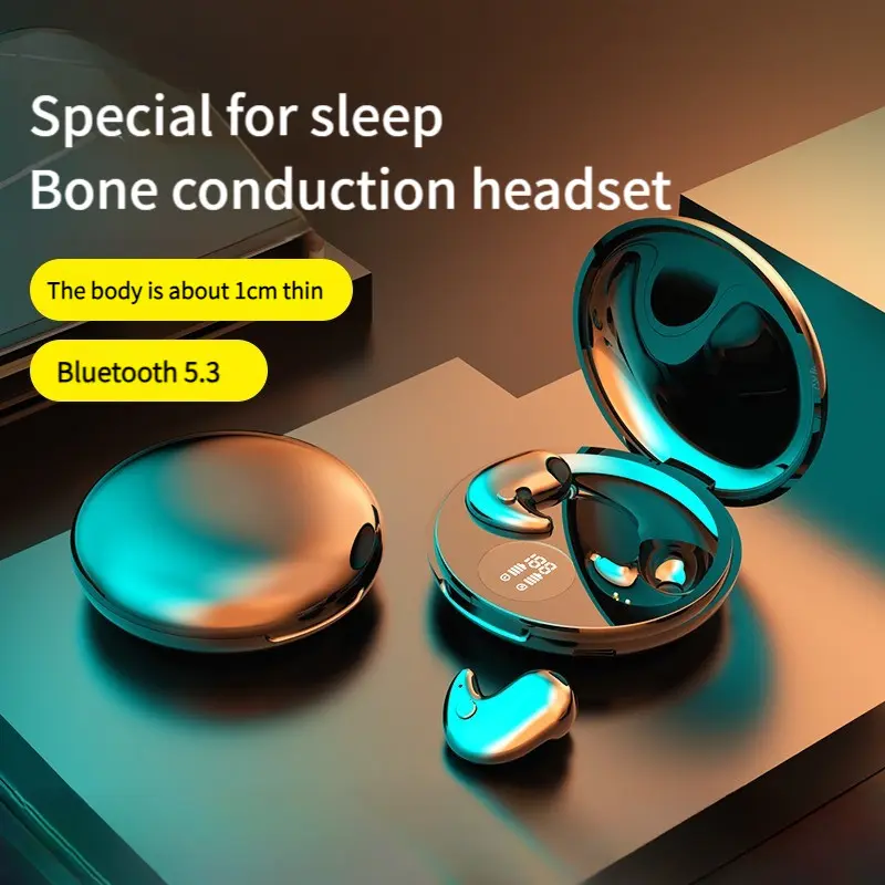 Invisible Sleep Wireless Earphone TWS Bluetooth 5.3 Headphones Hidden ...