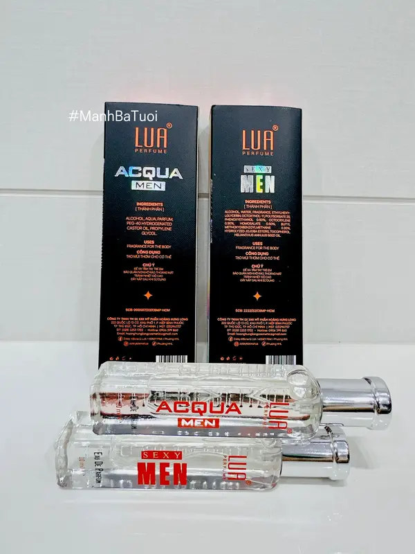 Combo 2 Chai Nước Hoa Nam : Acqua & Sexy 10ml 2