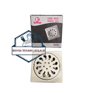 EIFFEL - Saringan Got EIFFEL Stainles 4in 10x10 cm -  Floor Drain Stainless Steel - Floor Stainer SS - Saringan Kamar Mandi - Pem