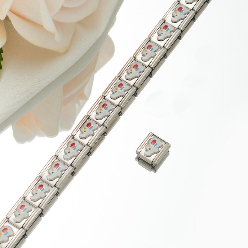 Product Introduction of Modular Bracelet Titanium Oil Drop DIY Custom Fit Unisex 8