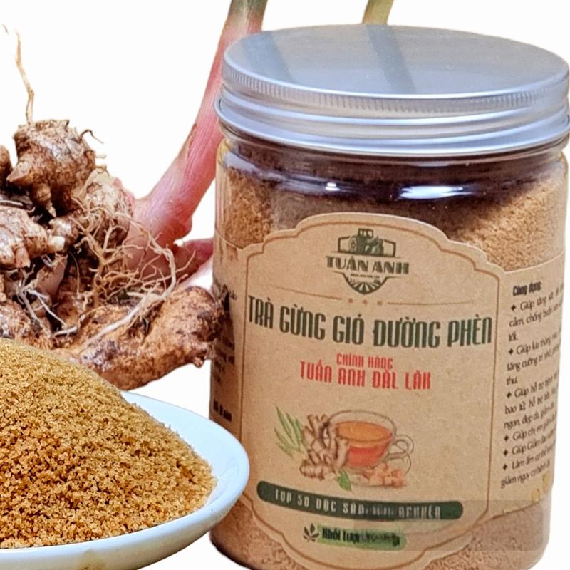 500Gr Trà Gừng Gió Nguyên Chất ĐƯỜNG PHÈN CHÍNH HÃNG Tuấn Anh Đăk Lăk TÂY NGUYÊN Nước Trà Chè