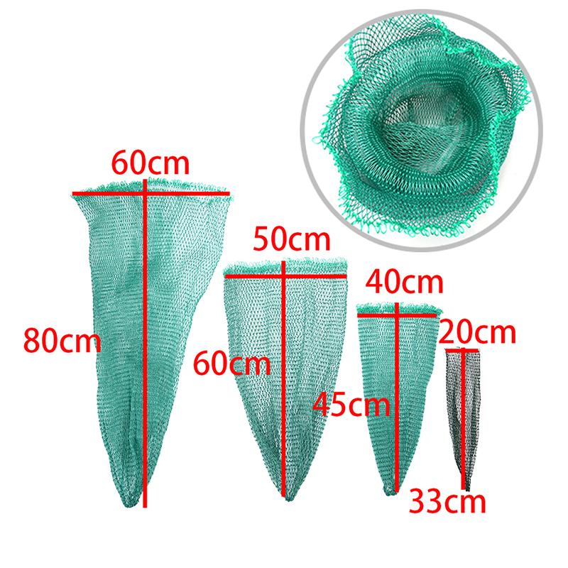 Product Introduction of Túi lưới lưới, màu xanh lá cây, để câu cá, lồng túi cá, dụng cụ, dụng cụ hạ cánh câu cá, phụ kiện 11