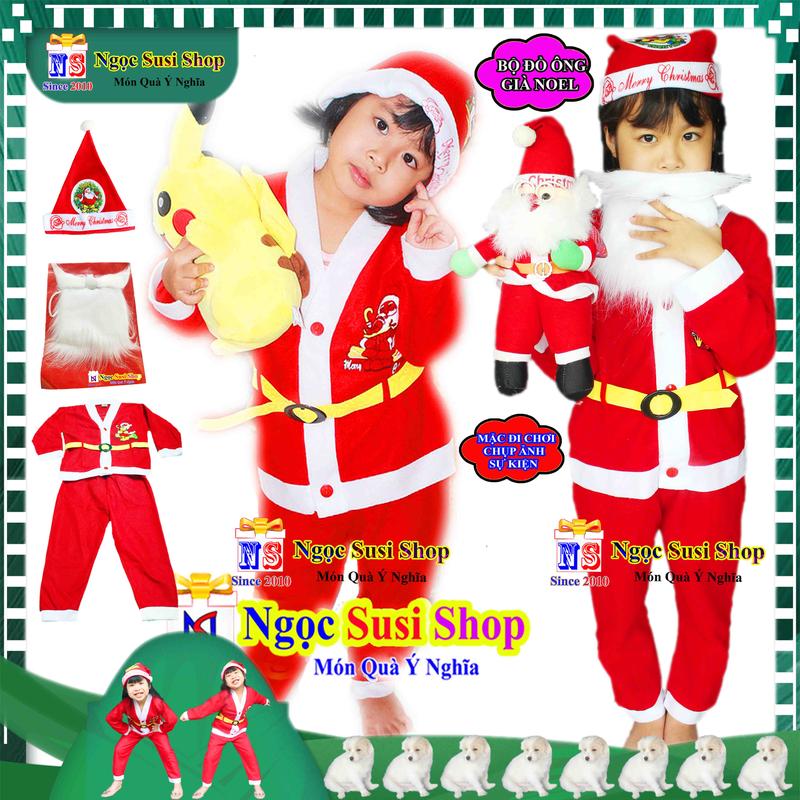 Product Introduction of [TẶNG NÓN] QUẦN ÁO ÔNG GIÀ NOEL BỘ ĐỒ NOEL CHO BÉ 1 - 10 TUỔI CHẤT VẢI NỈ MỎNG GIÁ RẺ - QUẦN ÁO TRANG PHỤC NOEL GIÁNG SINH 2