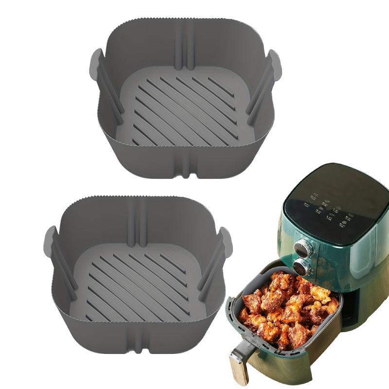 Silicone Air Fryer Liner, Reusable Air Fryer Mat, Oven Baking Tray, Kitchen Appliance Parts for Air Fryer 2