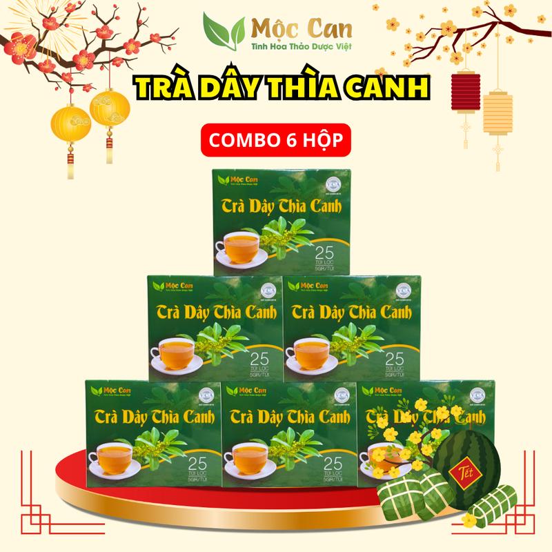 Combo 6 hộp Trà Dây thìa canh Mộc Can - 150 túi lọc siêu tiết kiệm - Trà túi lọc Chua Nước Trà Chè Tea Chè Tea Sen Vị Chua