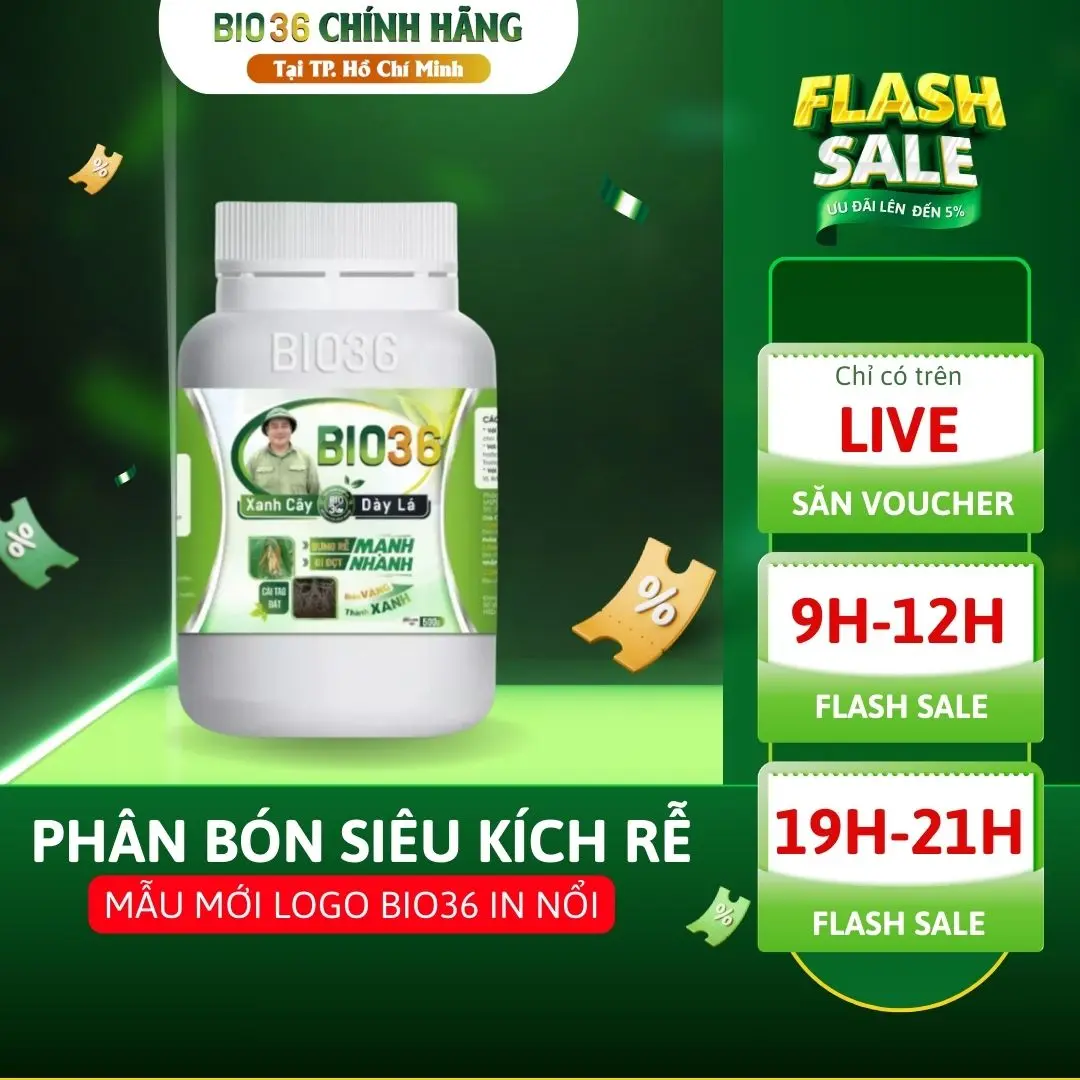 Phân Bón Kích Rễ BIO36 Đâm Rễ Mạnh, Đẩy Đọt Nhanh, Phục Hồi Cây Trồng