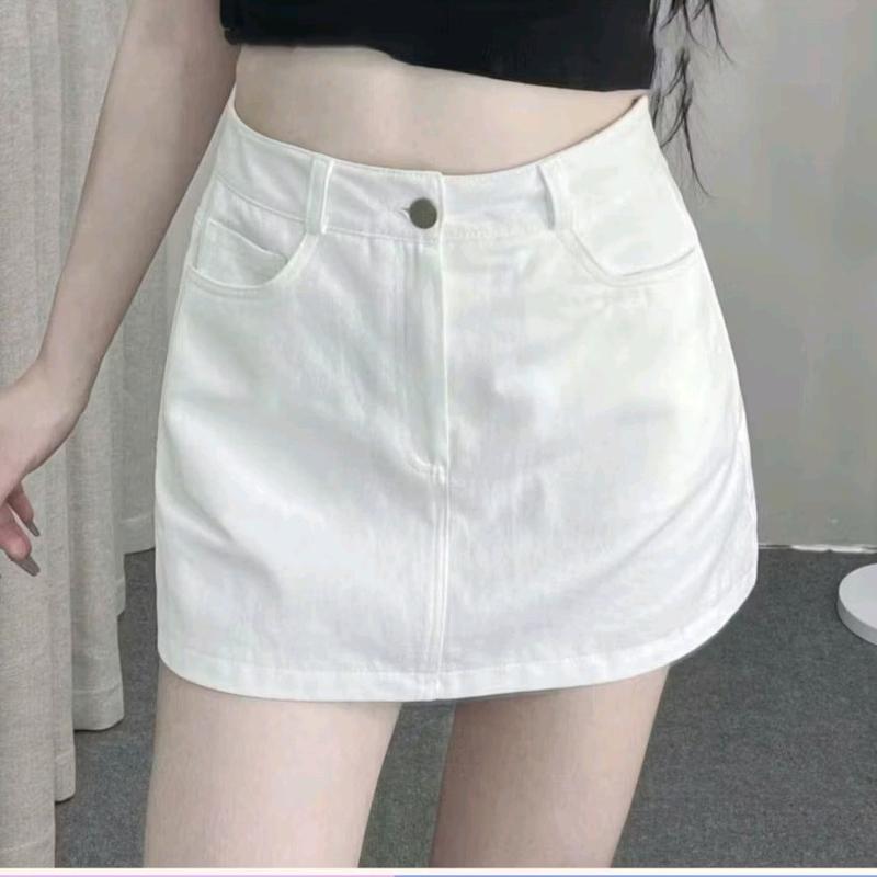 Chân váy dáng A chất kaki có lót quần bảo hộ bên trong có bigsize đến 70kg