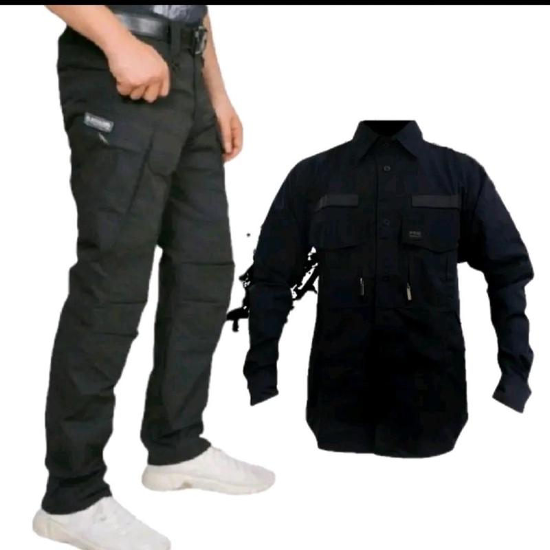 Setelan Kemeja dan Celana Tactical W-TAC Panjang untuk Pria Casual 9