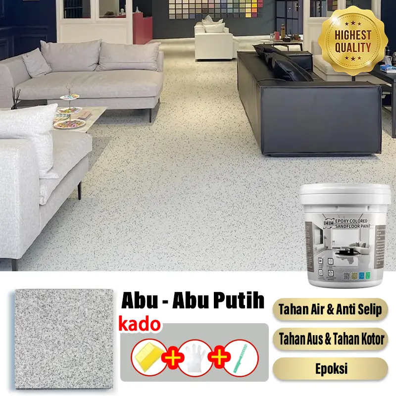 abu-abu platinum【epoxy pasir Bertekstur】