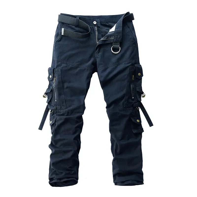 Men's Casual Pants Spring Autumn Outdoor Men's Long Pants Sports Pants Export Men's Pants Multi-pocket Pure Cotton Cargo Pants 2