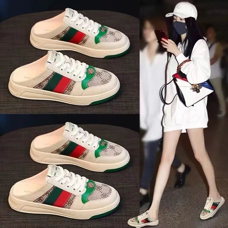 [ 10K People Collection] Super Popular Baotou Half Slippers For Women Summer 2025 New Versatile Thick-Soled Casual Lazy Half Slippers Trend