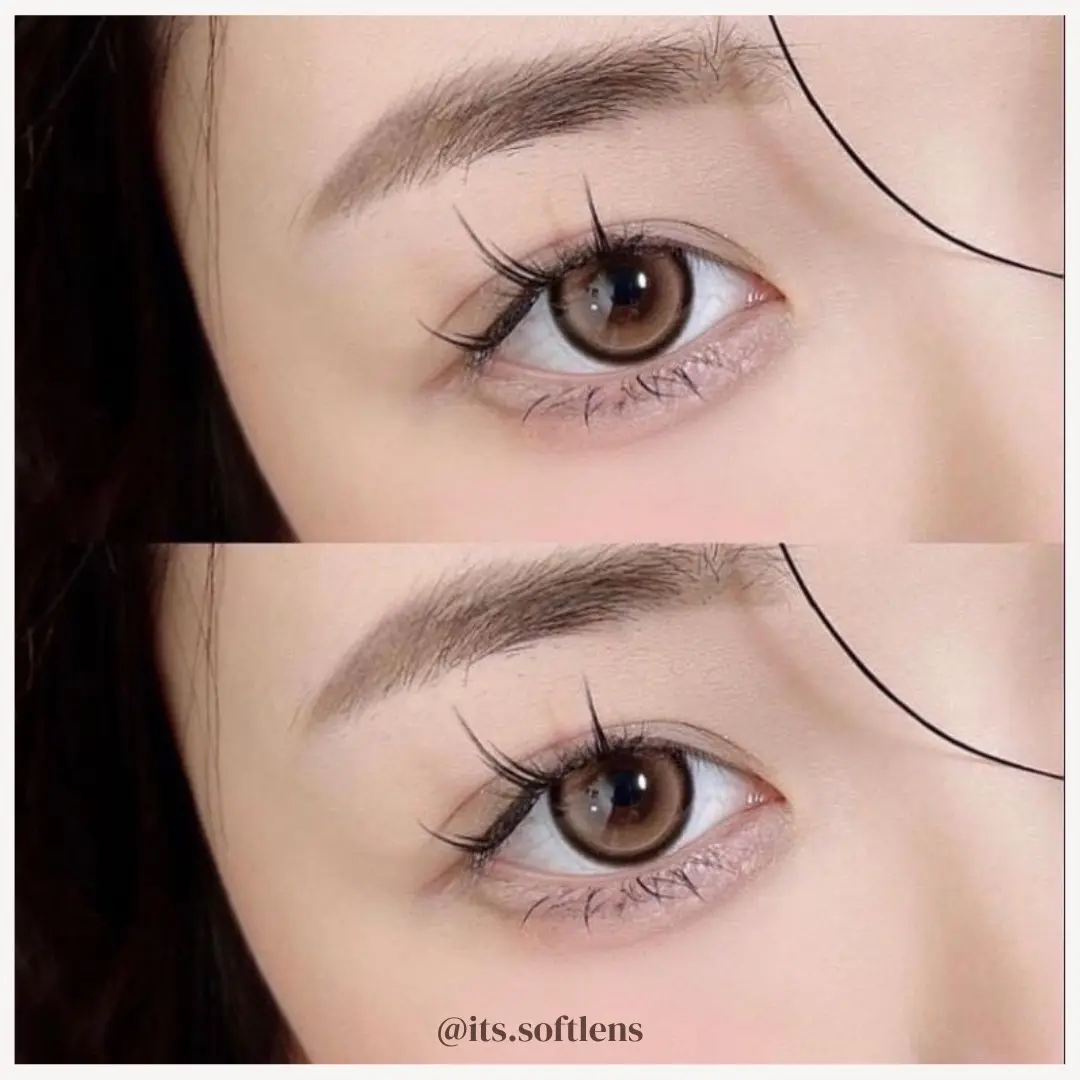 Softlens Gel Princess Brown Coklat Big Eyes Natural Bisa Minus Normal + Free Lens Case Trendy Monthly Replace