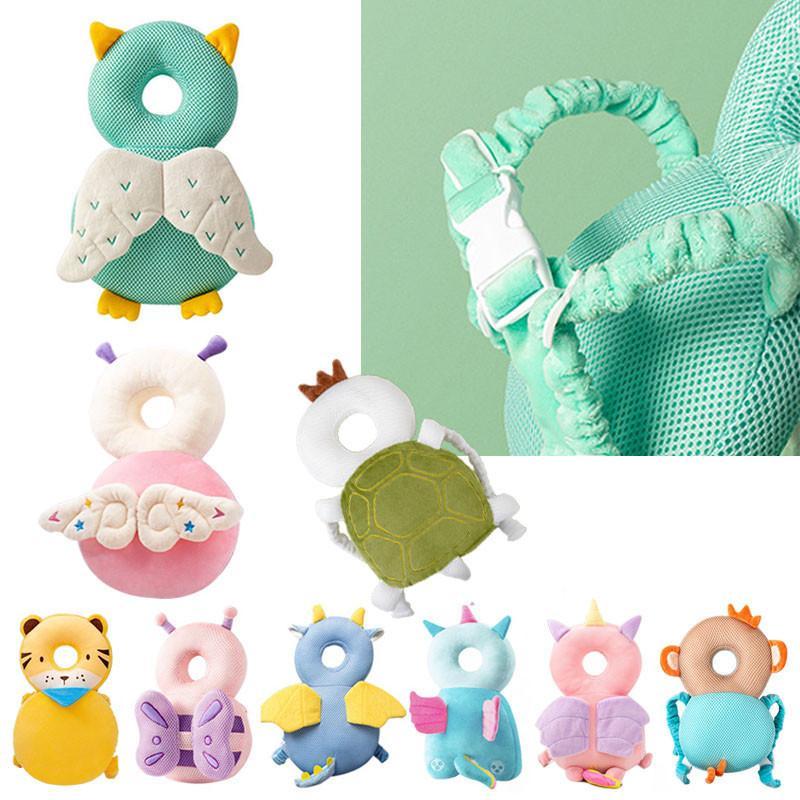 Đệm Bảo Vệ Đầu Cho Em Bé Trẻ Mới Biết Đi, Đệm Lưng, Ngôi Sao Và Ong Hoạt Hình, Thích Hợp Cho Bé 1-3T, Ngăn Ngừa Chấn Thương, Mũ Đội Đầu Bảo Vệ Voi 3