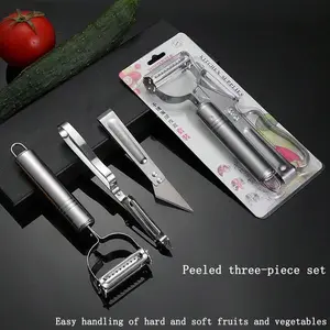 3in1 pengupas buah stainless / set 3in1 parutan buah Dan Sayur Serbaguna