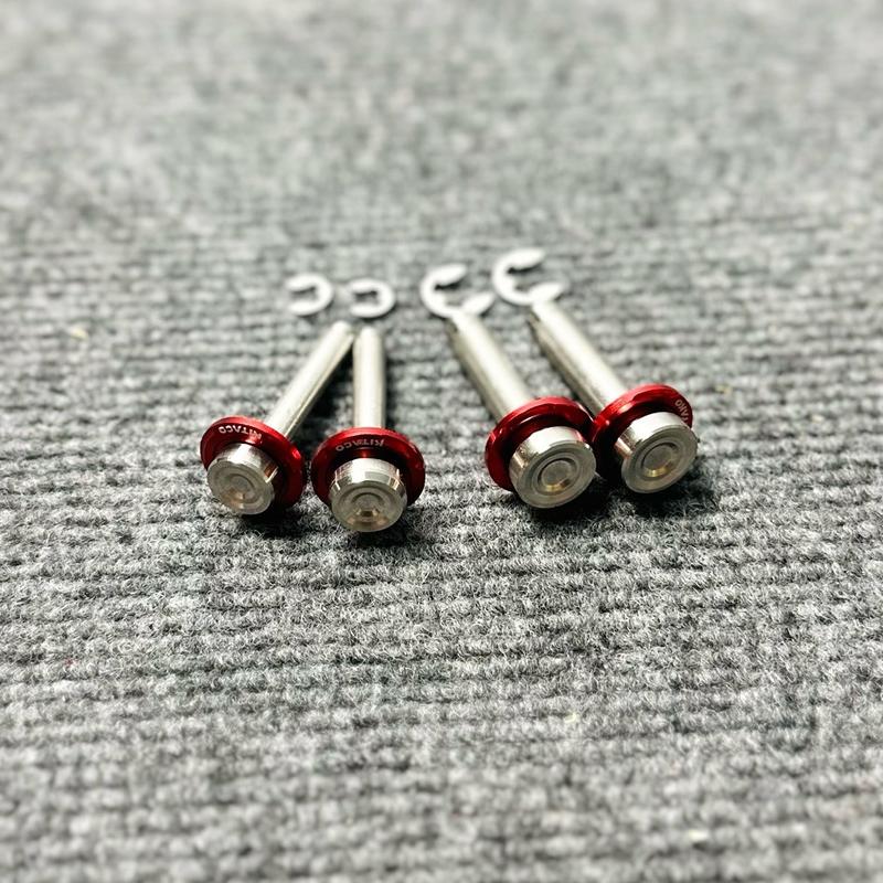 ￼Cặp chốt xỏ gác chân inox 304 kèm long đền kitaco gắn cho các dòng xe Hon Ya