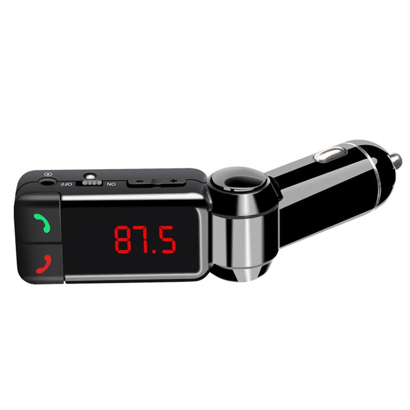 Product Introduction of Car Bluetooth-compatible fm transmitter car kit Hands Free mp3 player wireless radio AUX car charger USB SD 2