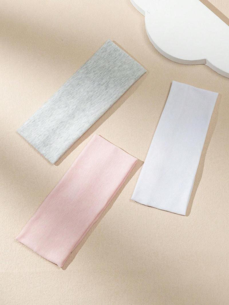 Product Introduction of Solid Color Hair Band, High Stretch Hair Band for Women & Girls, Sweat Absorbing Hair Band for Face Washing, Sports Headband for Yoga, Fitness 0