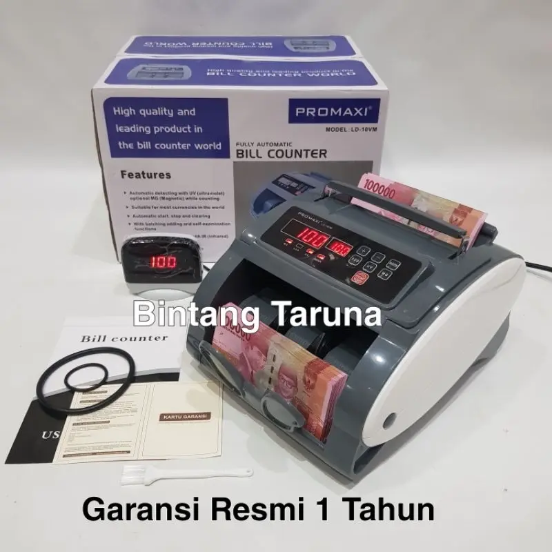 Mesin Penghitung Uang Promaxi LD-10VM Bill Counter Promaxi LD-10VM Mesin Hitung Uang Promaxi LD10VM