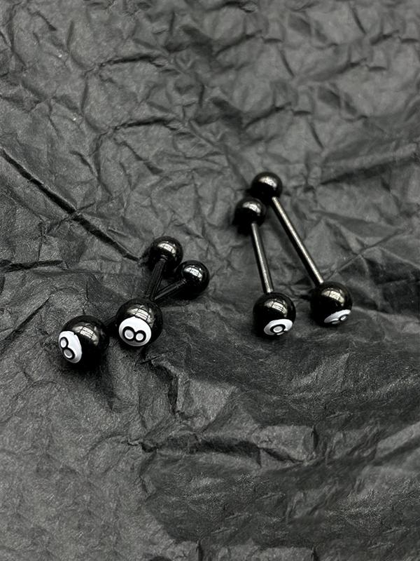 Punk Style Stainless Steel Tongue Ring, Fashion Jewelry for Party, Daily Clothing Decor, Trendy All-match & Exquisite Pierce Jewelry for Birthday Gift, Vertical Labret Jewelry 3