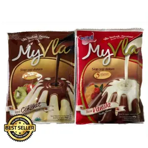 MY VLA PUDING NUTRIJELL 63 60 GRAM COKELAT VANILA BUBUK INSTAN