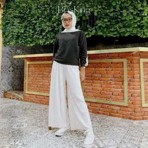 KULOT PLISKET PREMIUM DEWASA JUMBO / KULOT PLISKET / CELANA KULOT PLISKET WANITA PANJANG