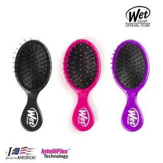 The Wet Brush & Wet Brush Mini Squirt - sisir rambut rontok - Pink-Purple-Black 1