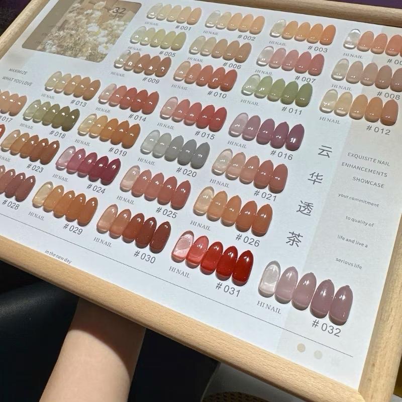  Sét Sơn gel thạch 32 màu rabia mới  chất Sơn mịn mướt dễ chải  hội tụ đủ các tone màu dễ dùng  tặng kèm bảng màu to và đẹp Nữ 