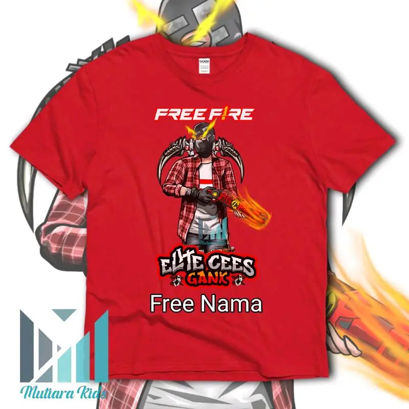 BAJU ANAK FREEFIRE CHAR ELITE SG OPM ATASAN KAOS ANAK LAKI-LAKI PEREMPUAN FREEFIRE CHAR ELITE SG OPM FASHION ANAK FREE NAMA ( BISA COD ) 1