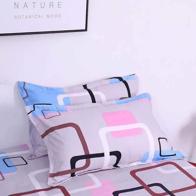 Geometric Pattern Pillowcase, 2 Counts Soft Comfortable Pillow Cover without Filler, Halloween Decor Bedding Supplies for Home Bedroom Hotel Dormitory 4