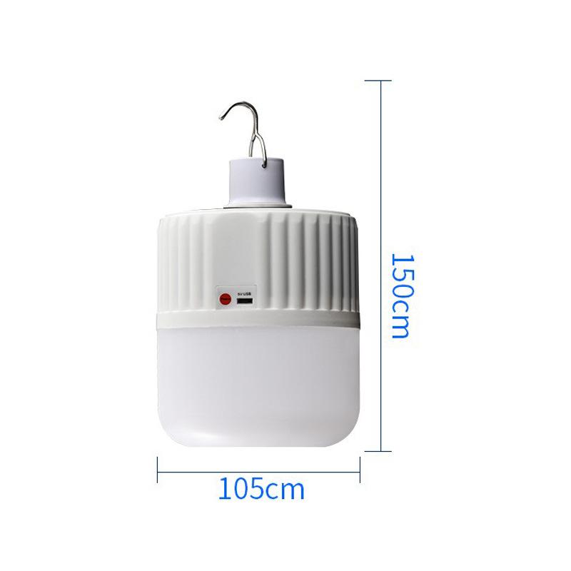 Bóng đèn tích điện treo,Bóng đèn led bóng đèn sạc năng lượng mặt trời mẫu mới, đèn chợ đêm di động, đèn gian hàng đèn khẩn cấp mất điện 4