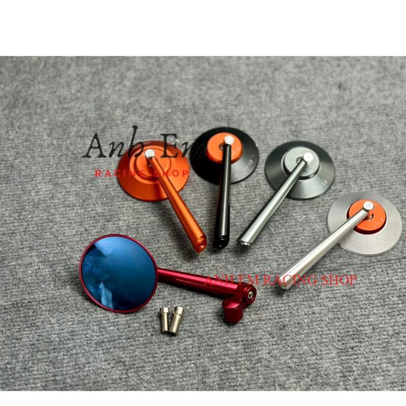 Gương xe máy Rizoma tròn nhôm CNC GẮN XE MÁY HONDA YAMAHA