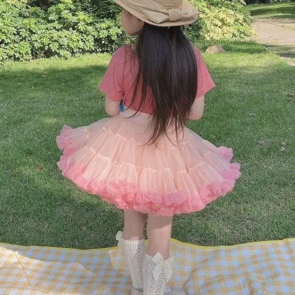 Váy Tutu, Cho Bé Gái, Hàng Mới Về, Siêu Tán Ba Thế Hệ, Thích Hợp Cho Mùa Xuân Và Mùa Thu 2024, Dễ Phối Đồ Cho Trẻ Em Và Bé Gái, Váy Bánh Ngọt Pettiskirt
