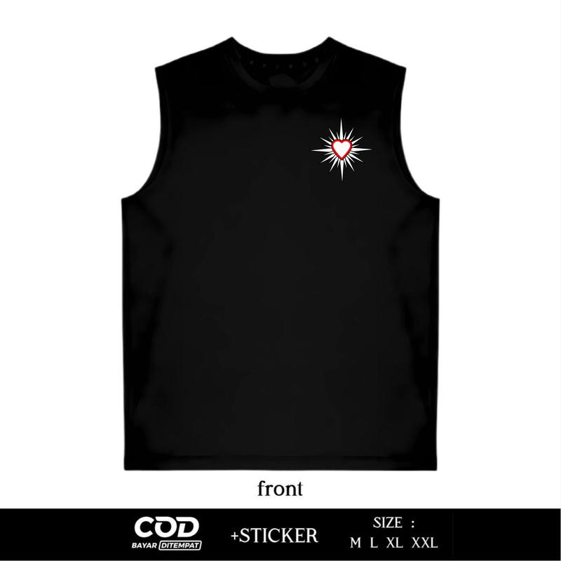 Kaos Singlet PSHT Kawasan Hati Bersinar Sablon DTF Desain Terbaru By Sablonkita 2