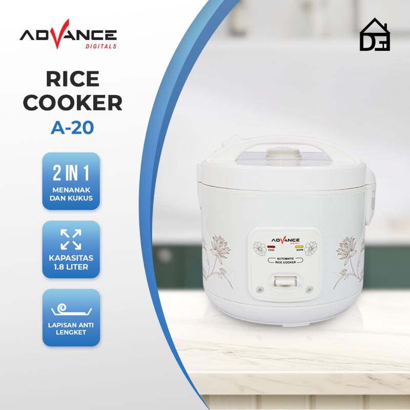 Advance Rice Cooker A-20 Mejikom Penanak Nasi 1.8Liter 3in1 Magic Com ...