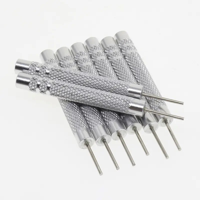 Dụng Cụ Sửa Chữa Tháo Ghim Vòng đeo tay Dây đồng Đồng Hồ 10 cái, Đục lỗ ghim sắt, Chiều rộng 0,7-1,0mm 2