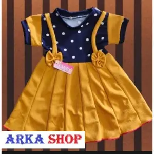 baju anak perempuan dress gesper 6 bulan sampai 2 tahun