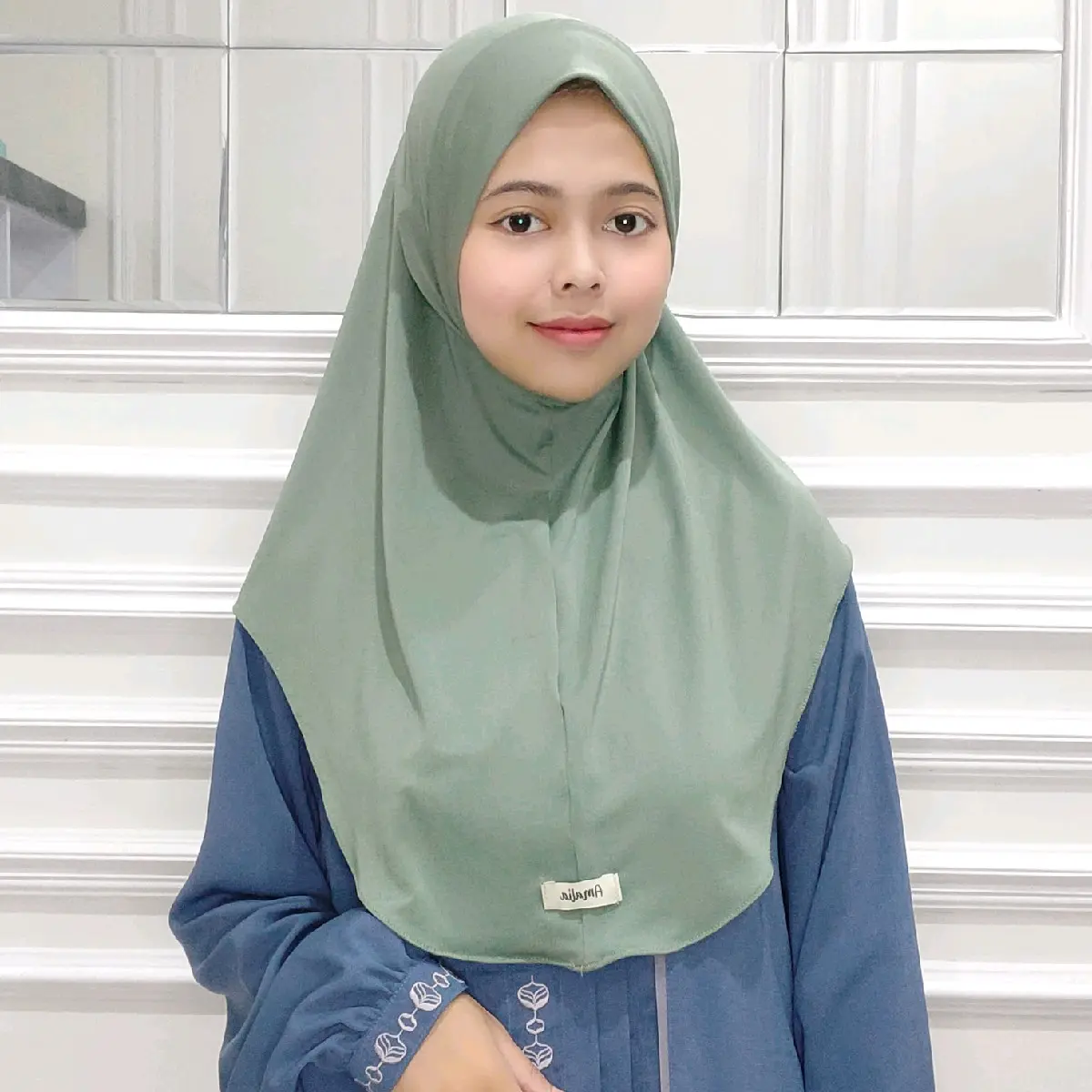 Bergo pet malay bahan jersey/Hijab/jilbab bergo instan non pet malay/