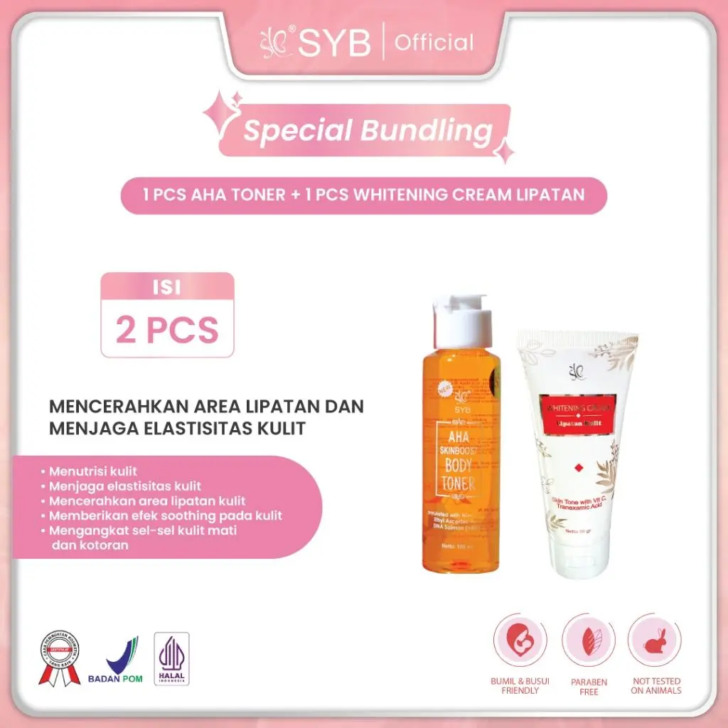 SYB [SPECIAL BUNDLING] TONER BADAN PENGHILANG DAKI- BEST SELLER Acid Glycolic Red Vitamin Penyegar Hyaluronic Hyaluronic Acid Hydrating Dry Skin Sensitive Skin Oil Control Hitam Kotoran Moisturizer Mencerahkan Perawatan