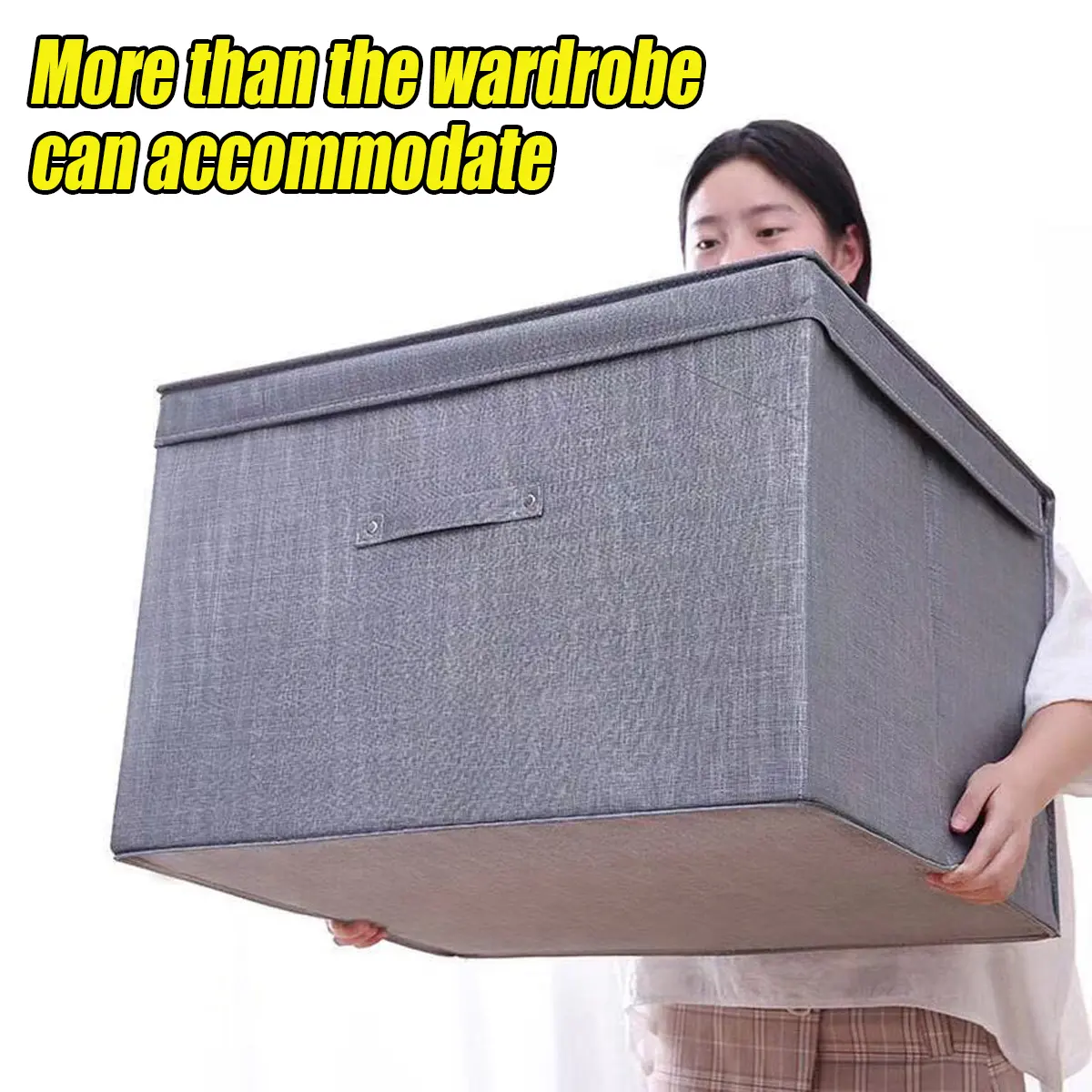 Foldable Clothes Storage Box Organizer Large Book Cloth Box Folding Clothing Bag