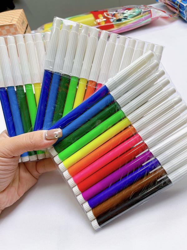 Bút Dạ Nước 12 Màu Vẽ Mỹ Thuật Cho Bé, Đồ Dùng Học Tập