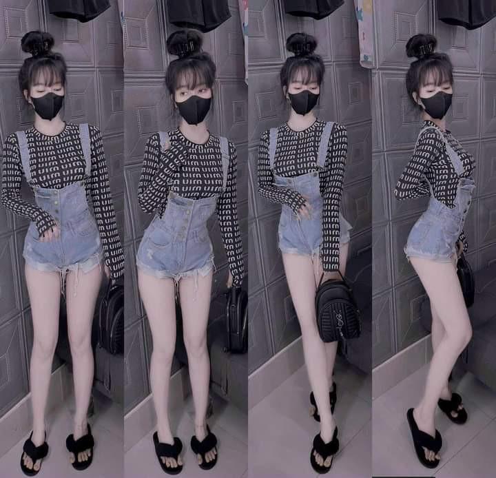Product Introduction of Yếm jean quần rách kiểu  Nữ Denim Nữ Denim 11