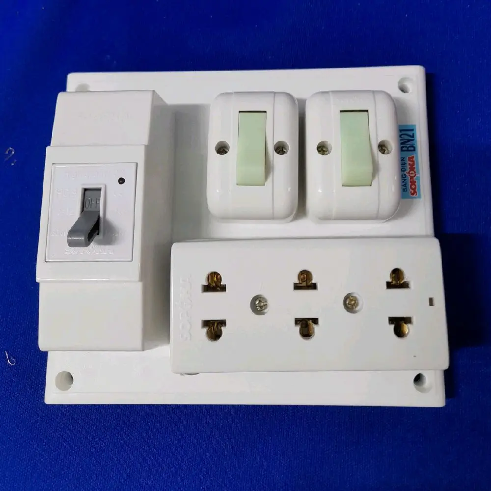 [SOPOKA] Bảng điện lắp nổi 1 2 3 công tắc, Taplo điện lắp nổi 1 2 3 công tắc Sopoka