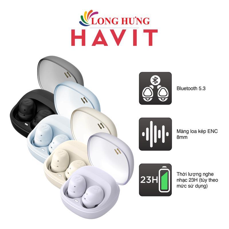 Tai nghe Bluetooth True Wireless Havit TW969 - Hàng chính hãng
