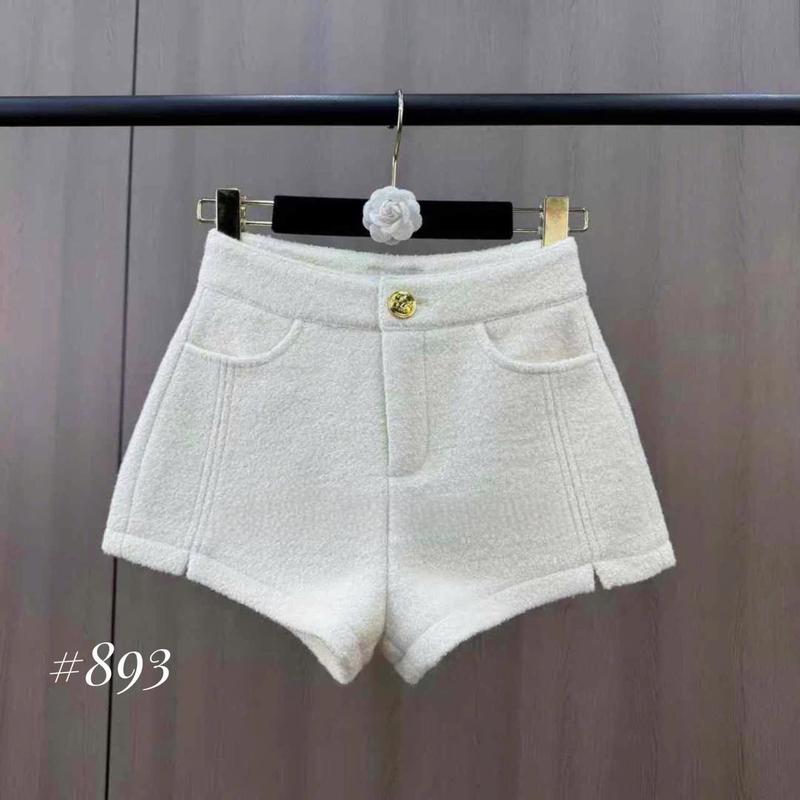  Quần Sooc Dạ Ép Xù Dáng A 2 Màu Đen   Trắng . Quần short ngắn dạ dày dặn form dáng A  Hàng QCCC  #9887 Nữ Women Có Túi Sooc Dạ Pants 