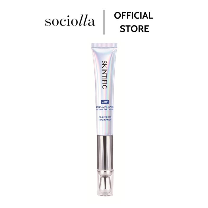 Kem dưỡng mắt Skintific 360 Crystal Massager Lifting Eye Cream hỗ trợ cải thiện nếp nhăn & quầng thâm mắt 20g