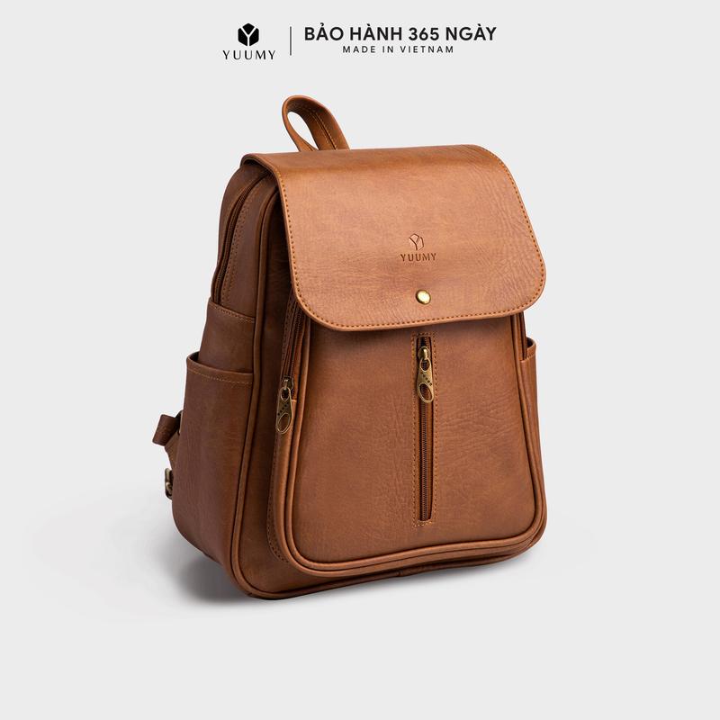 Balo Yuumy (Thời trang nữ basic đựng vừa A4 - Balo da YBA5)