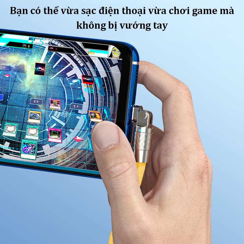 【USB to iOS - 2M（Xoay 180）】 Cáp sạc nhanh 120W，silicon Dáp sạc nhanh，Chống gãy，Sạc nhanh nhiệt độ thấp，Bộ sạc nhanh 1