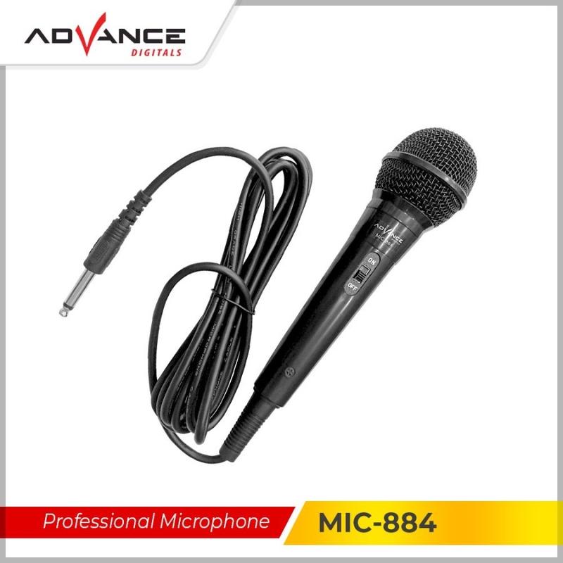 Microfon Advance Mic Karaoke Profesional Dynamic Microphone Mic Kabel MIC884 Jack Besar 6,5MM Murah - LEVEL 13 SHOP 4