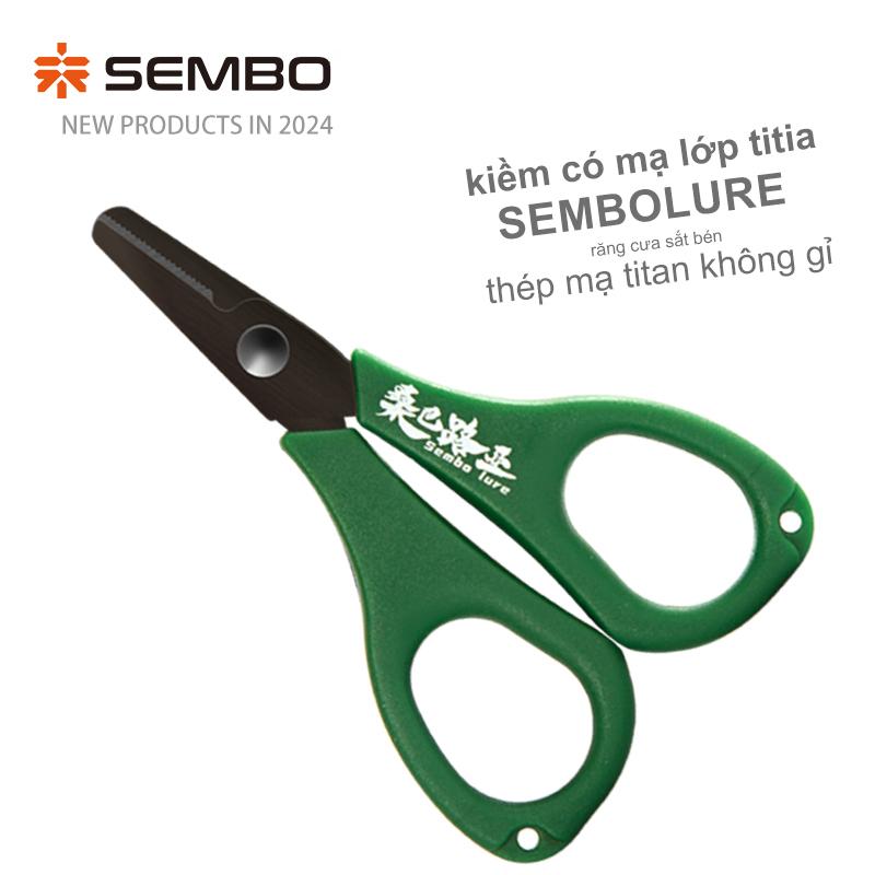 SEMBOLURE kéo cắt dây thép mạ titan không gỉ kéo cắt dây PE dây leader miếng chì kéo đa năng dùng cho câu lure