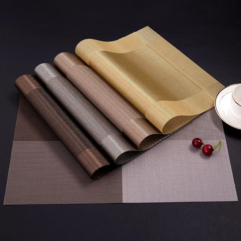 Thảm Chịu Nhiệt, Đệm Bàn Ăn, Tấm Lót Đĩa Phong Cách Phương Tây, Thiết Kế Bắc Âu, Ngăn Bỏng, Với Tấm Lót Bát, Làm Bằng PVC, Cách Nhiệt, Thảm Đĩa Chống Thấm Nước, Đế Lót Ly Gia Đình 3